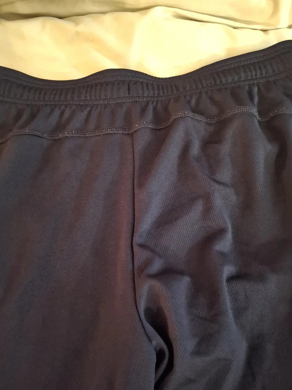Made For Life Women's Navy Track Pants with Light Teal Side Stripes - Picture 7 of 7